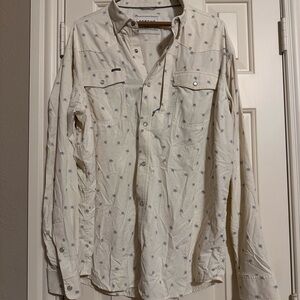 Men's Cream Button Down Shirt